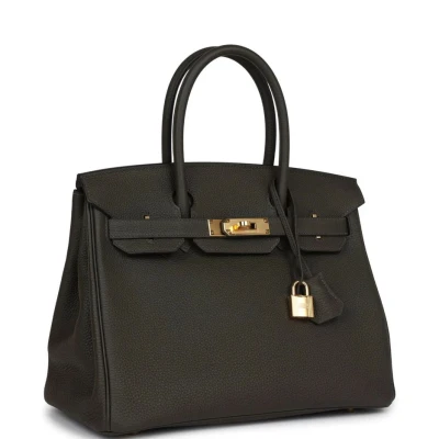 Hermes Birkin 30 Vert de Gris Togo Gold Hardware Hermes Birkin 30 Vert de Gris Togo Gold Hardware