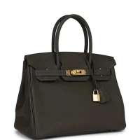 Hermes Birkin 30 Vert de Gris Togo Gold Hardware Hermes Birkin 30 Vert de Gris Togo Gold Hardware