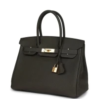 Hermes Birkin 30 Vert de Gris Togo Gold Hardware Hermes Birkin 30 Vert de Gris Togo Gold Hardware