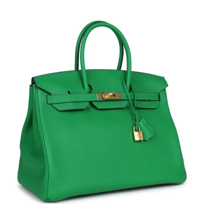 Hermes Birkin 35 Bambou Clemence Gold Hardware Hermes Birkin 35 Bambou Clemence Gold Hardware