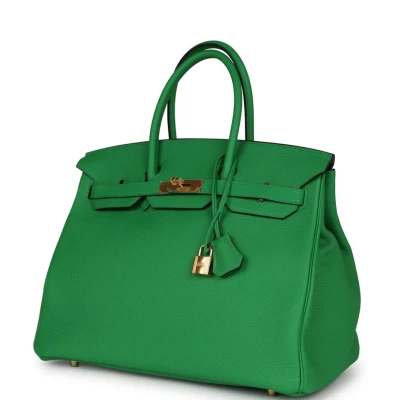 Hermes Birkin 35 Bambou Togo Gold Hardware Hermes Birkin 35 Bambou Togo Gold Hardware