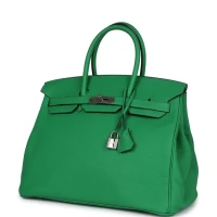 Hermes Birkin 35 Bambou Togo Gold Hardware Hermes Birkin 35 Bambou Togo Gold Hardware