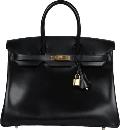 Hermes Birkin 35 Black Box Gold Hardware Hermes Birkin 35 Black Box Gold Hardware