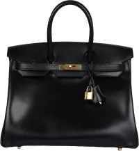 Hermes Birkin 35 Black Box Gold Hardware Hermes Birkin 35 Black Box Gold Hardware
