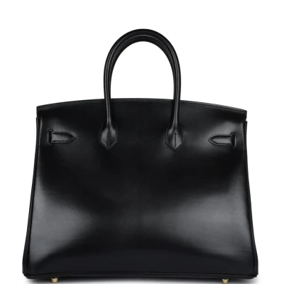 Hermes Birkin 35 Black Box Gold Hardware Hermes Birkin 35 Black Box Gold Hardware