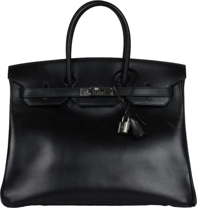Hermes Birkin 35 Black Box Palladium Hardware Hermes Birkin 35 Black Box Palladium Hardware