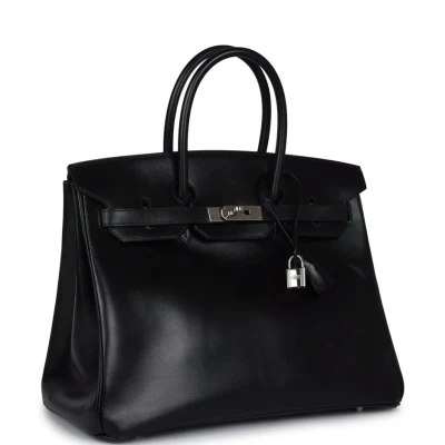 Hermes Birkin 35 Black Box Palladium Hardware Hermes Birkin 35 Black Box Palladium Hardware