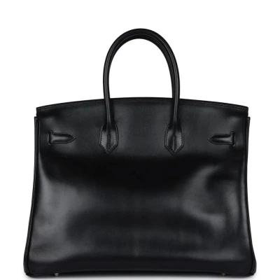 Hermes Birkin 35 Black Box Palladium Hardware Hermes Birkin 35 Black Box Palladium Hardware