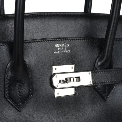 Hermes Birkin 35 Black Box Palladium Hardware Hermes Birkin 35 Black Box Palladium Hardware