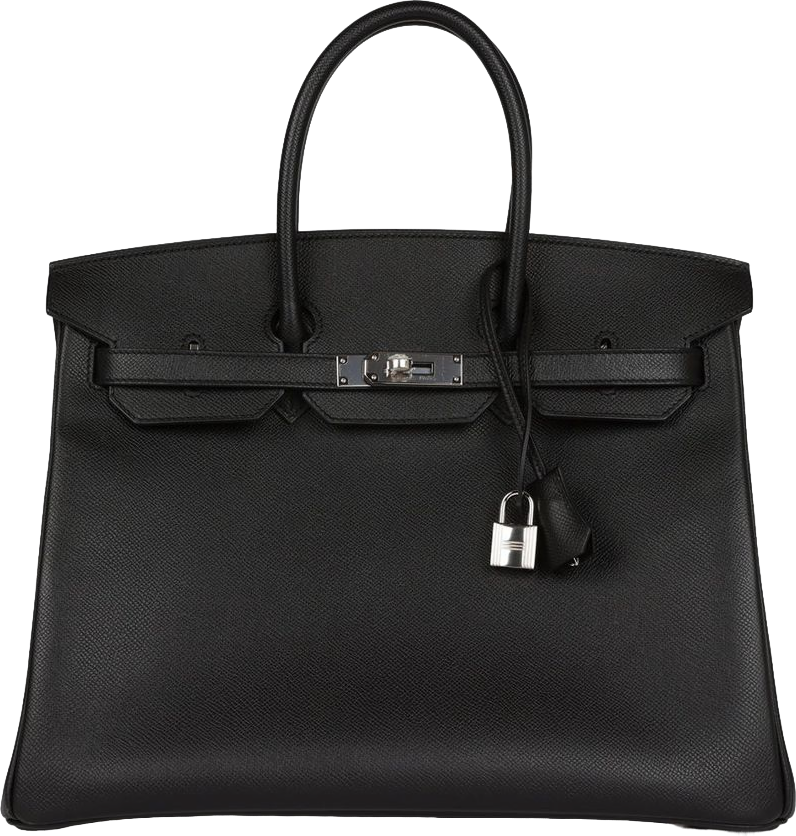 Hermes Birkin 35 Black Epsom Palladium Hardware