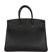 Hermes Birkin 35 Black Epsom Palladium Hardware