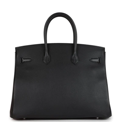 Hermes Birkin 35 Black Epsom Palladium Hardware Hermes Birkin 35 Black Epsom Palladium Hardware