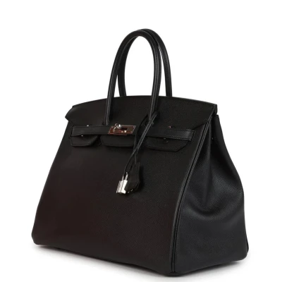 Hermes Birkin 35 Black Epsom Palladium Hardware Hermes Birkin 35 Black Epsom Palladium Hardware
