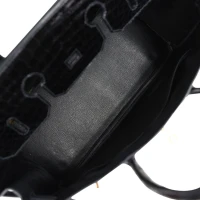 Hermes Birkin 35 Black Shiny Porosus Crocodile Gold Hardware Hermes Birkin 35 Black Shiny Porosus Crocodile Gold Hardware