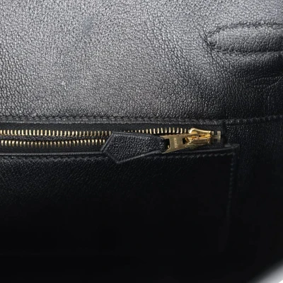 Hermes Birkin 35 Black Shiny Porosus Crocodile Gold Hardware Hermes Birkin 35 Black Shiny Porosus Crocodile Gold Hardware