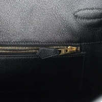 Hermes Birkin 35 Black Shiny Porosus Crocodile Gold Hardware Hermes Birkin 35 Black Shiny Porosus Crocodile Gold Hardware