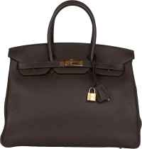 Hermes Birkin 35 Chocolate Togo Gold Hardware Hermes Birkin 35 Chocolate Togo Gold Hardware