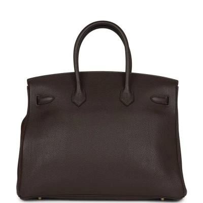 Hermes Birkin 35 Chocolate Togo Gold Hardware Hermes Birkin 35 Chocolate Togo Gold Hardware