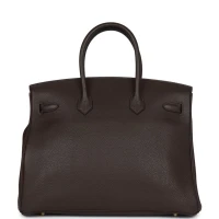 Hermes Birkin 35 Chocolate Togo Gold Hardware Hermes Birkin 35 Chocolate Togo Gold Hardware