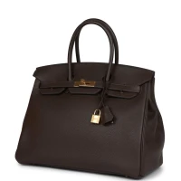 Hermes Birkin 35 Chocolate Togo Gold Hardware Hermes Birkin 35 Chocolate Togo Gold Hardware