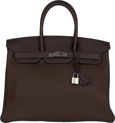 Hermes Birkin 35 Chocolate Togo Palladium Hardware Hermes Birkin 35 Chocolate Togo Palladium Hardware