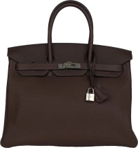 Hermes Birkin 35 Chocolate Togo Palladium Hardware Hermes Birkin 35 Chocolate Togo Palladium Hardware