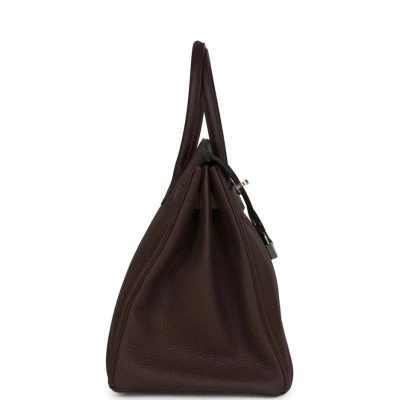 Hermes Birkin 35 Chocolate Togo Palladium Hardware Hermes Birkin 35 Chocolate Togo Palladium Hardware