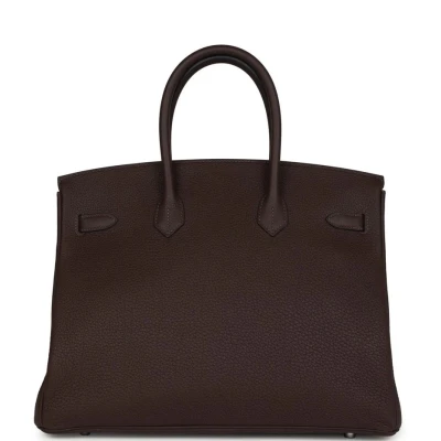 Hermes Birkin 35 Chocolate Togo Palladium Hardware Hermes Birkin 35 Chocolate Togo Palladium Hardware