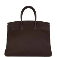 Hermes Birkin 35 Chocolate Togo Palladium Hardware Hermes Birkin 35 Chocolate Togo Palladium Hardware