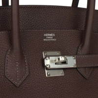 Hermes Birkin 35 Chocolate Togo Palladium Hardware Hermes Birkin 35 Chocolate Togo Palladium Hardware