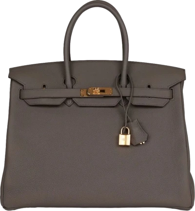 Hermes Birkin 35 Etain Togo Gold Hardware Hermes Birkin 35 Etain Togo Gold Hardware