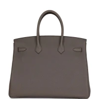 Hermes Birkin 35 Etain Togo Gold Hardware Hermes Birkin 35 Etain Togo Gold Hardware