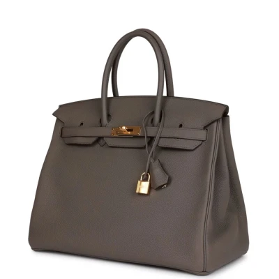 Hermes Birkin 35 Etain Togo Gold Hardware Hermes Birkin 35 Etain Togo Gold Hardware