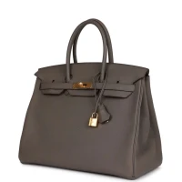 Hermes Birkin 35 Etain Togo Gold Hardware Hermes Birkin 35 Etain Togo Gold Hardware