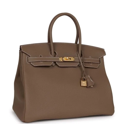 Hermes Birkin 35 Etoupe Togo Gold Hardware Hermes Birkin 35 Etoupe Togo Gold Hardware