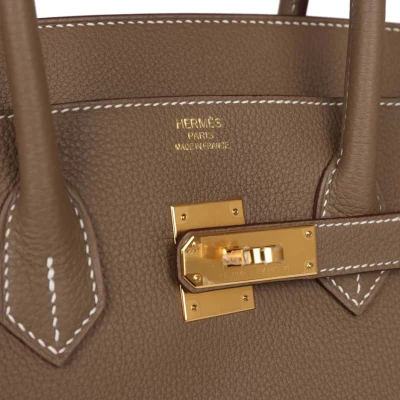 Hermes Birkin 35 Etoupe Togo Gold Hardware Hermes Birkin 35 Etoupe Togo Gold Hardware