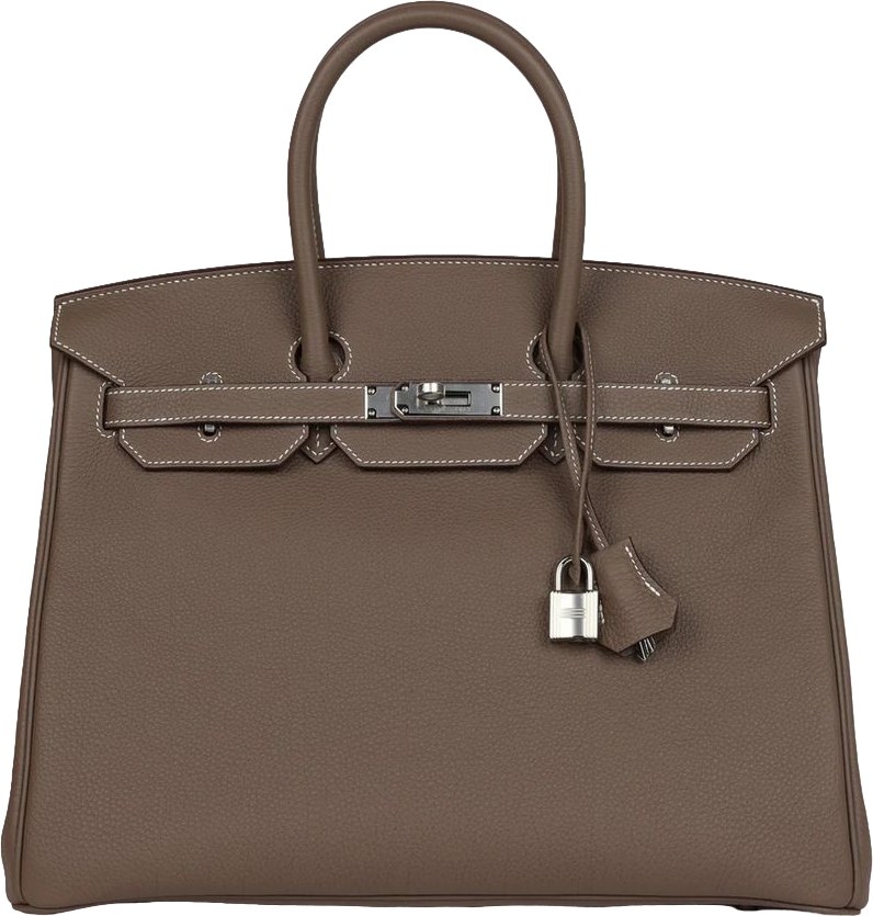 Hermes Birkin 35 Etoupe Togo Palladium Hardware