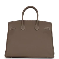 Hermes Birkin 35 Etoupe Togo Palladium Hardware Hermes Birkin 35 Etoupe Togo Palladium Hardware