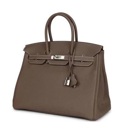 Hermes Birkin 35 Etoupe Togo Palladium Hardware Hermes Birkin 35 Etoupe Togo Palladium Hardware