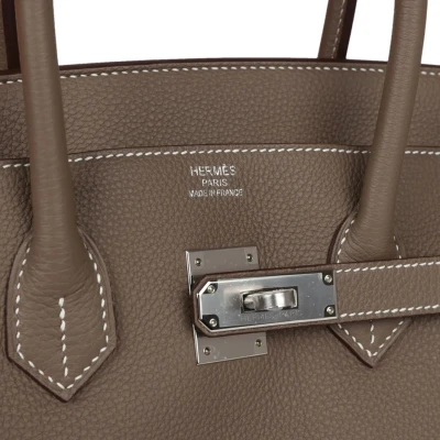 Hermes Birkin 35 Etoupe Togo Palladium Hardware Hermes Birkin 35 Etoupe Togo Palladium Hardware