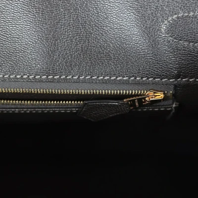 Hermes Birkin 35 Graphite Shiny Porosus Crocodile Gold Hardware Hermes Birkin 35 Graphite Shiny Porosus Crocodile Gold Hardware