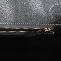 Hermes Birkin 35 Graphite Shiny Porosus Crocodile Gold Hardware Hermes Birkin 35 Graphite Shiny Porosus Crocodile Gold Hardware