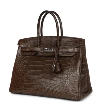 Hermes Birkin 35 Gris Elephant Matte Alligator Palladium Hardware Hermes Birkin 35 Gris Elephant Matte Alligator Palladium Hardware