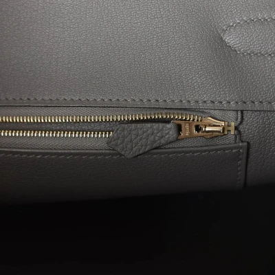 Hermes Birkin 35 Gris Meyer Togo Gold Hardware