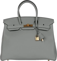 Hermes Birkin 35 Gris Mouette Togo Gold Hardware Hermes Birkin 35 Gris Mouette Togo Gold Hardware