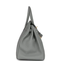 Hermes Birkin 35 Gris Mouette Togo Gold Hardware Hermes Birkin 35 Gris Mouette Togo Gold Hardware