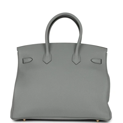 Hermes Birkin 35 Gris Mouette Togo Gold Hardware Hermes Birkin 35 Gris Mouette Togo Gold Hardware