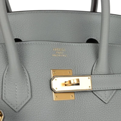 Hermes Birkin 35 Gris Mouette Togo Gold Hardware Hermes Birkin 35 Gris Mouette Togo Gold Hardware