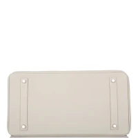 Hermes Birkin 35 Gris Perle Togo Palladium Hardware