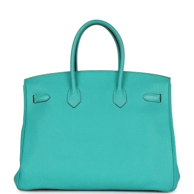 Hermes Birkin 35 Lagoon Togo Palladium Hardware Hermes Birkin 35 Lagoon Togo Palladium Hardware